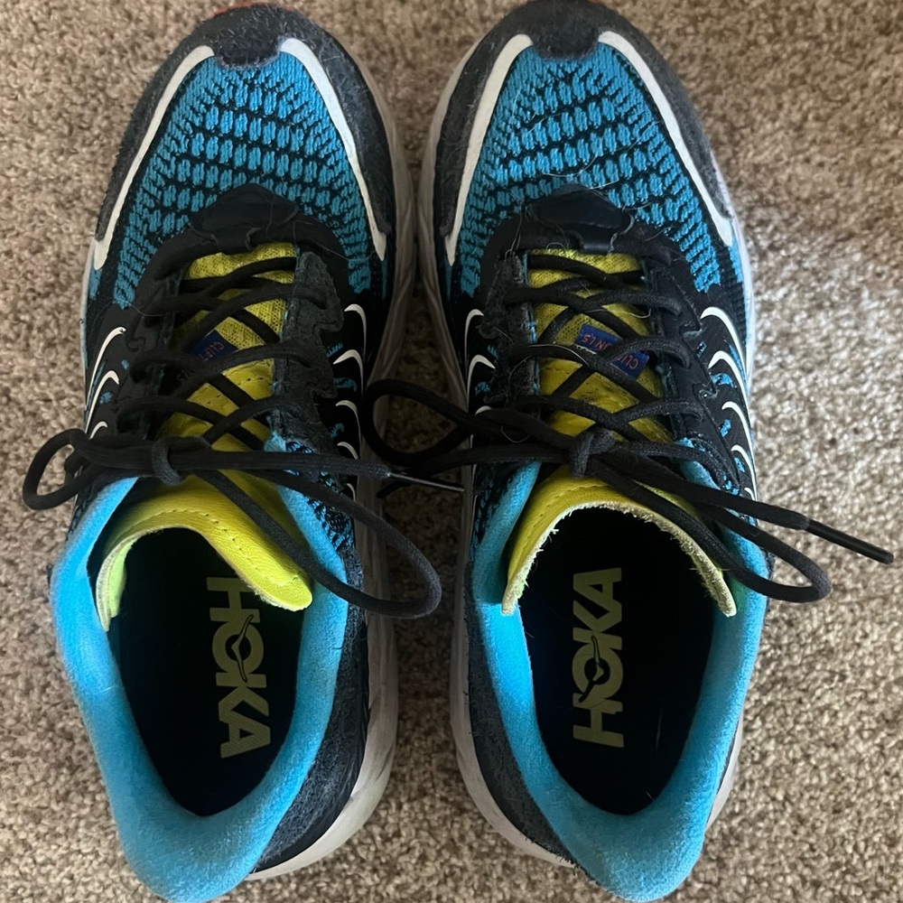 Hoka Women's Sneakers Teal Black Yellow
